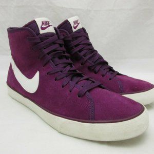Nike Primo Court Mid Purlpe Suede Shoes
